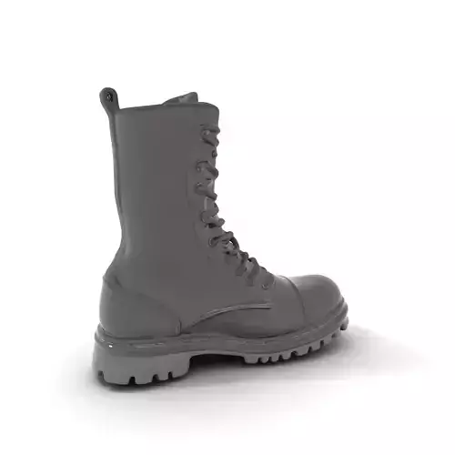 Black Combat Boot model pack Low-poly 3D model