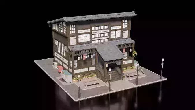 Japanese House 7 3D model