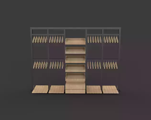  Shop Shelving 2 3D model