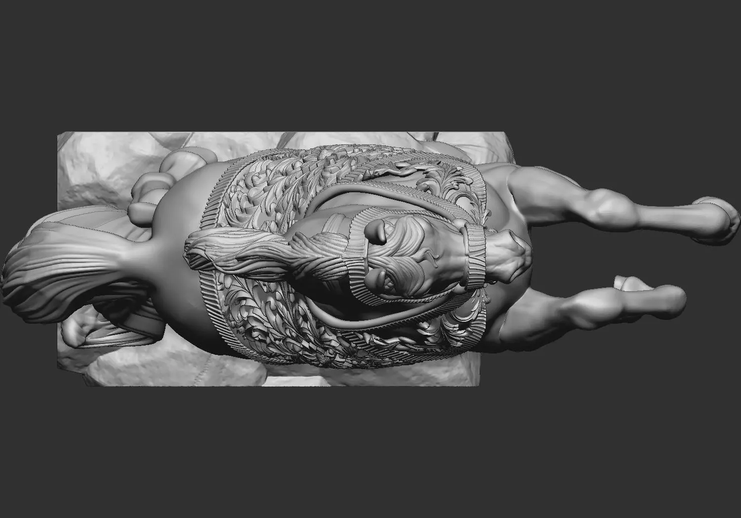 Arabian Horse Rearing 3D Printable Decor Model 3D print model_5