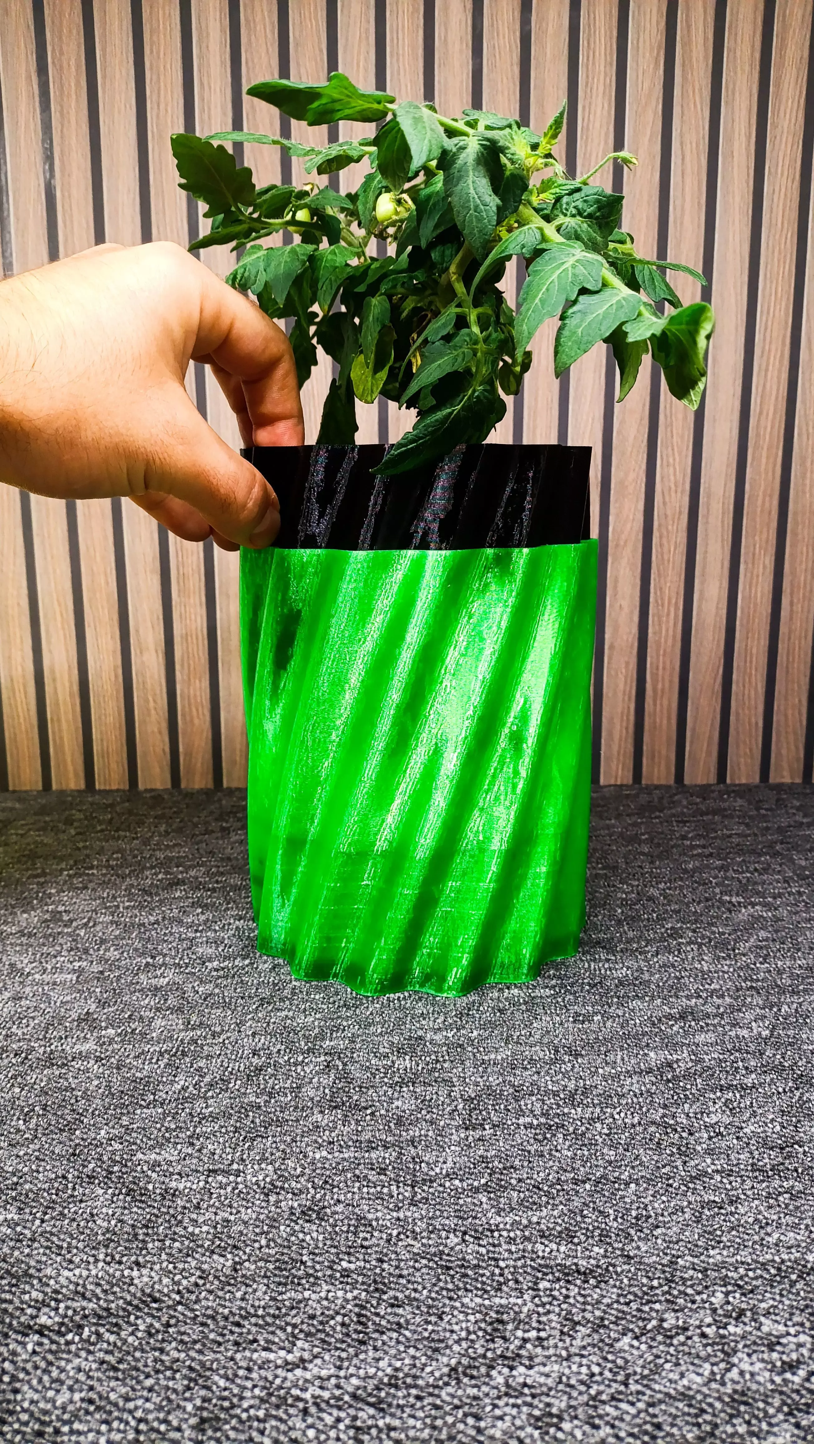 Self Watering Planter 3D Printable STL 3D print model_5