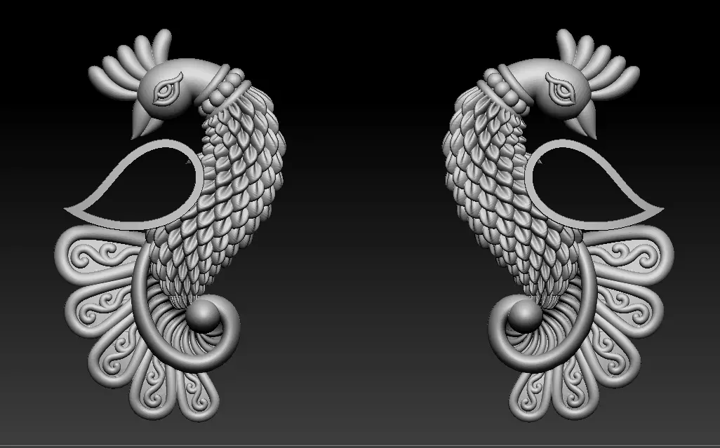 peacock 3D print model 3D print model