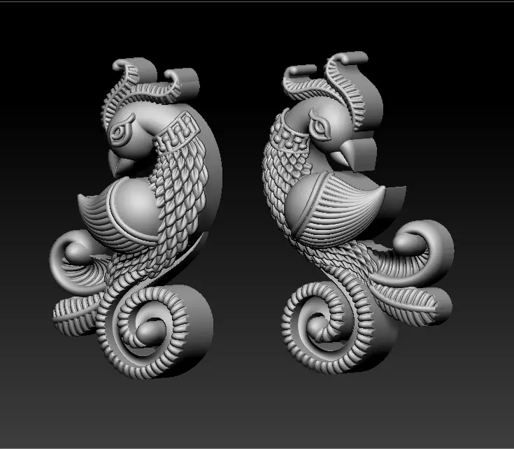 peacock 3D print model 3D print model_19