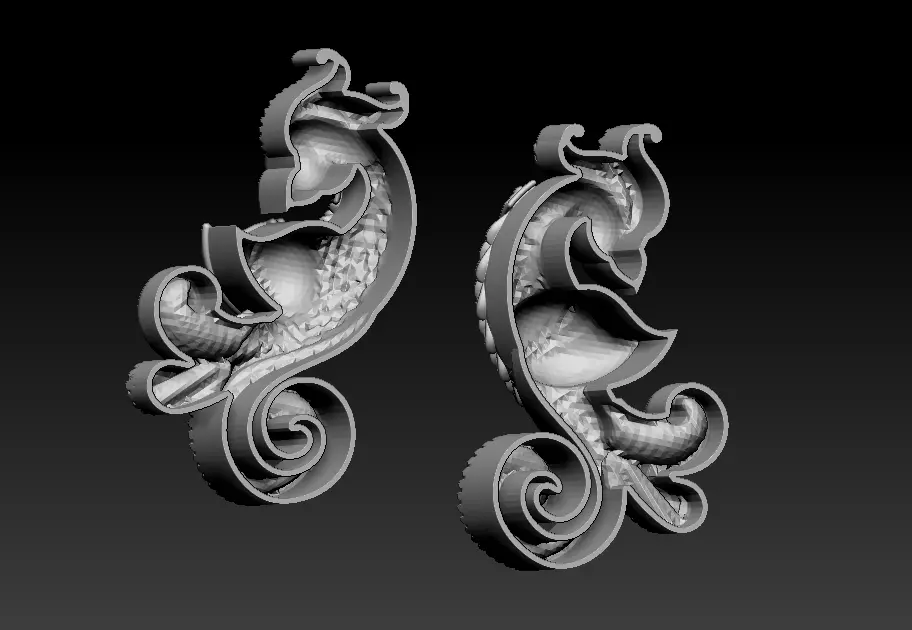 peacock 3D print model 3D print model_14