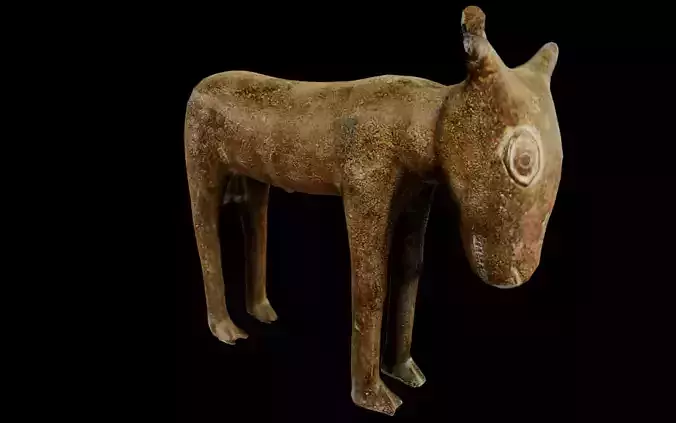 Benin Bronze figure of an animal