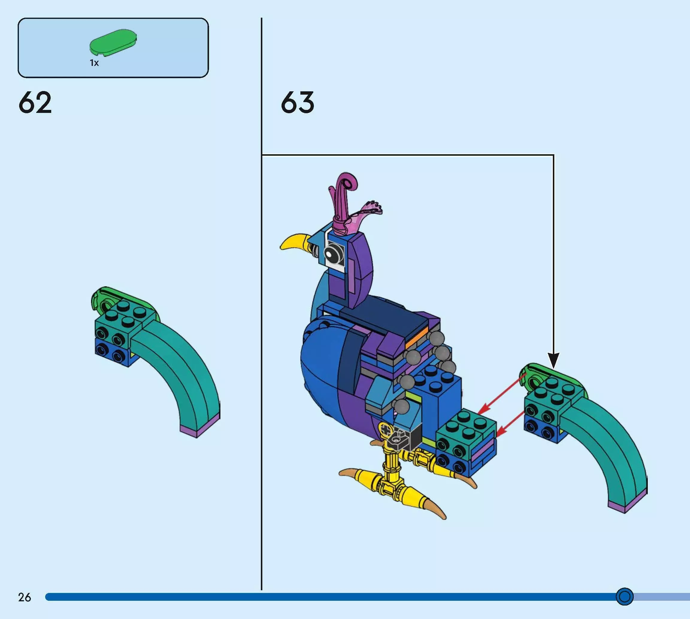 TwindBricks3D - 31157 Exotic Peacock 3D model 3D printable | CGTrader