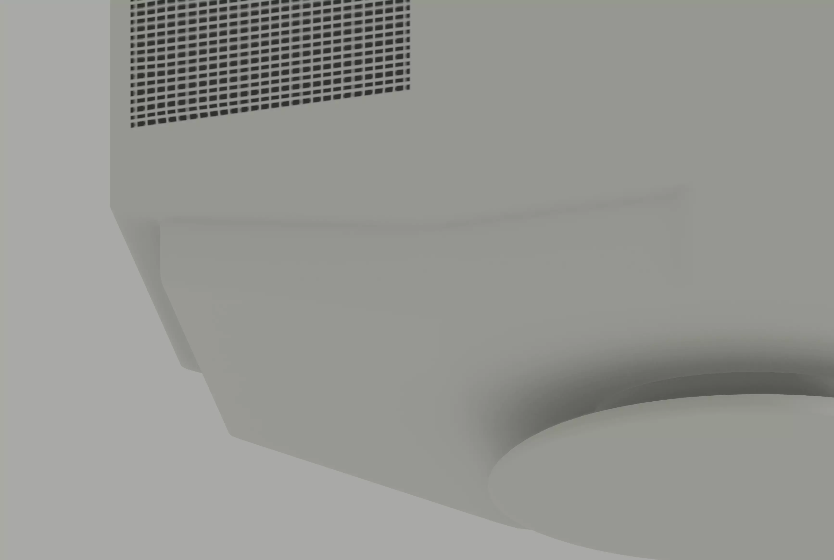 Old Computer Monitor Low-poly 3D model_10