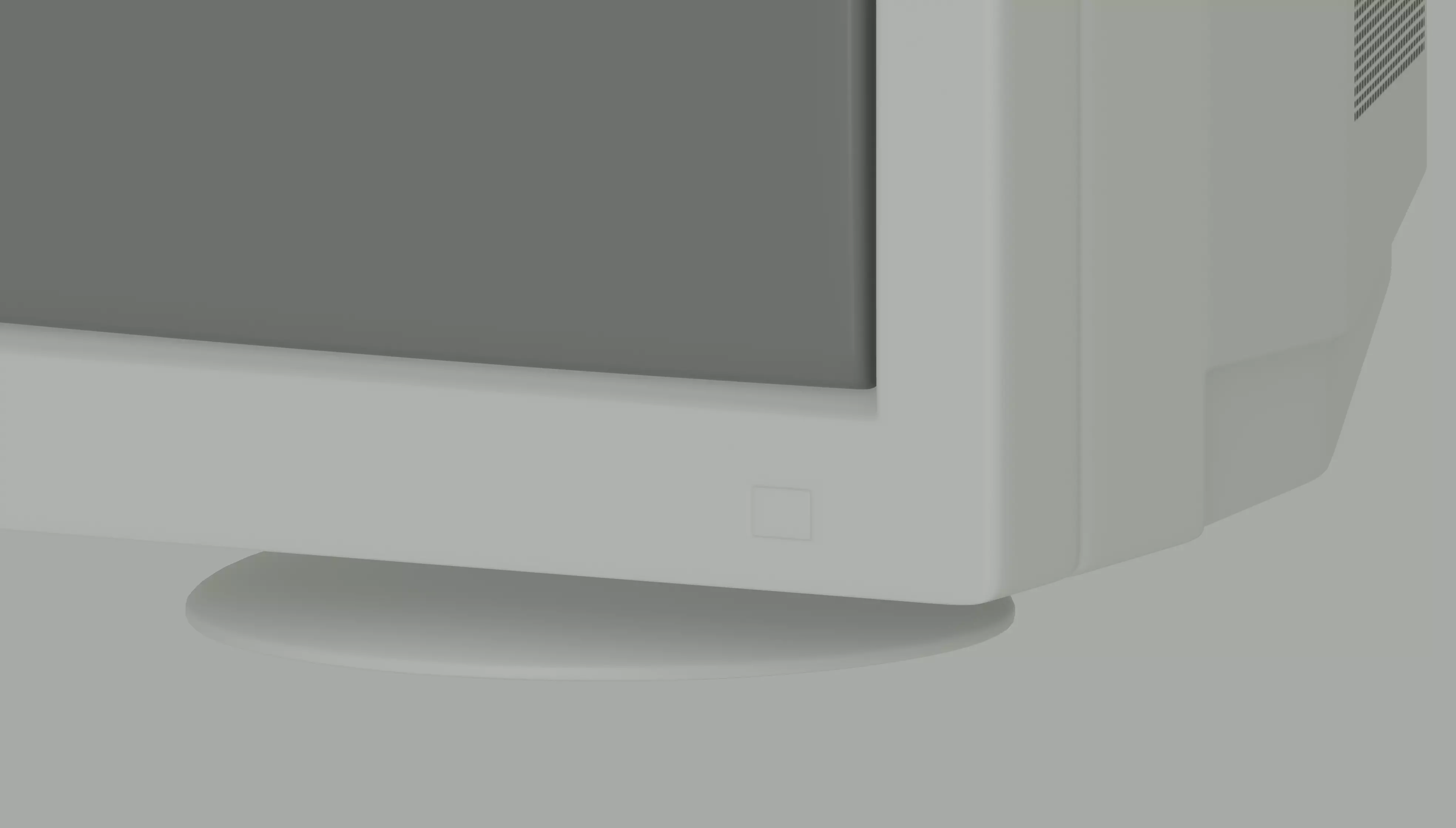 Old Computer Monitor Low-poly 3D model_9