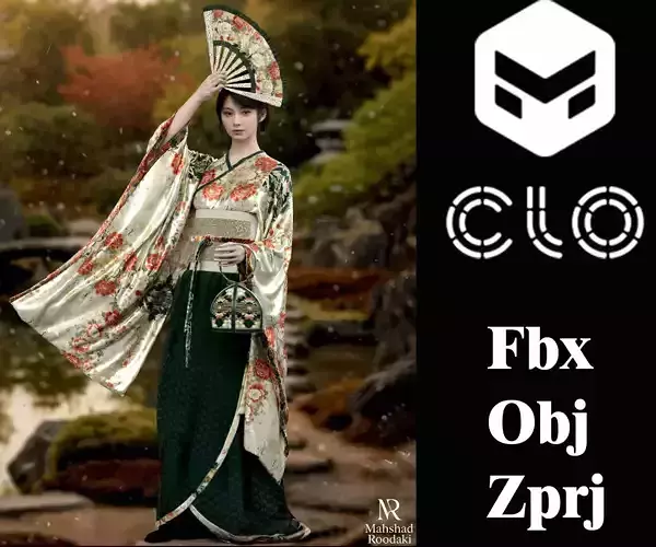 Emerald Garden Kimono