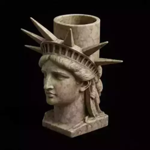 Liberty Marble Pen Holder Iconic Showpiece