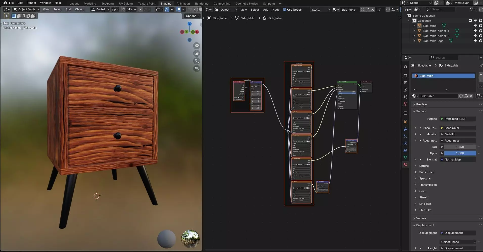 Side Table CG57 3D model_12