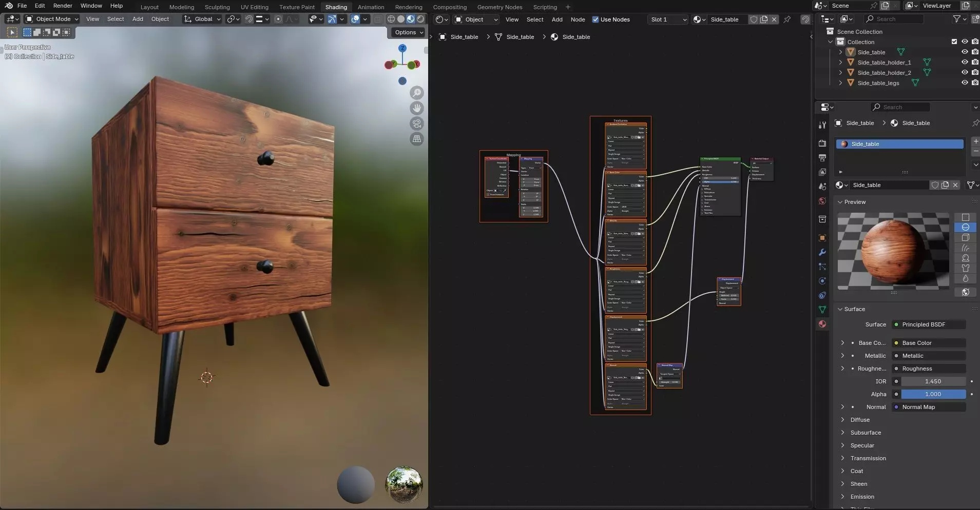 Side Table CG58 3D model_12