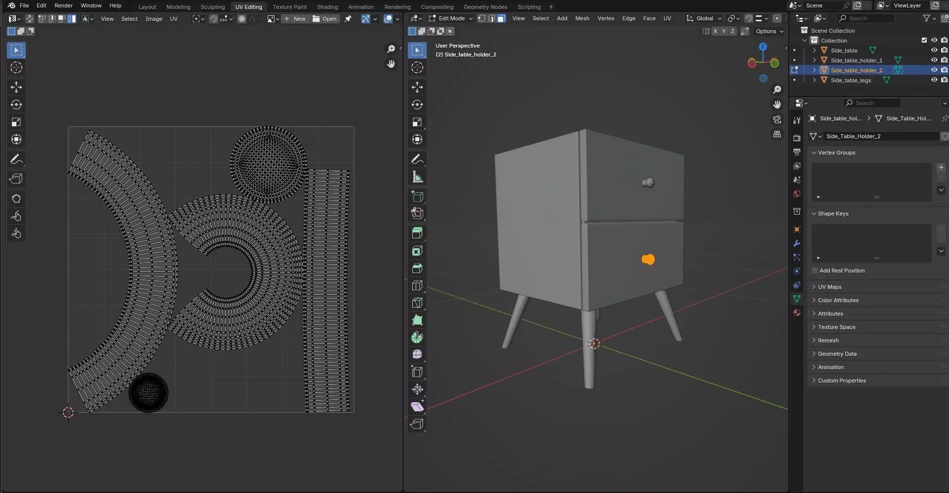 Side Table CG58 3D model_11