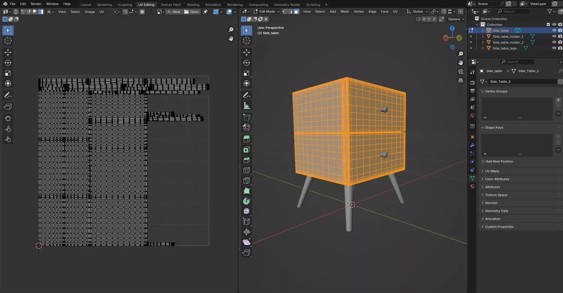 Side Table CG58 3D model_9