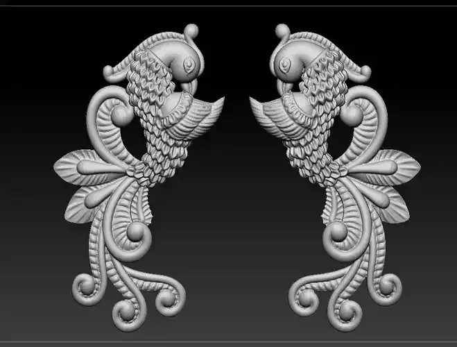 peacock 3D print model 