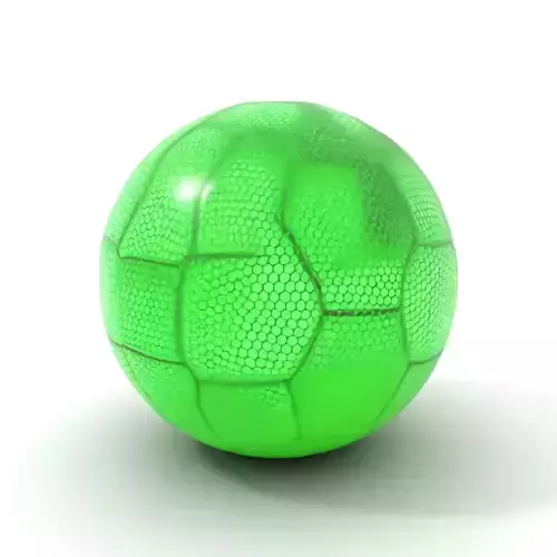 Neon Green Soccer Ball model pack