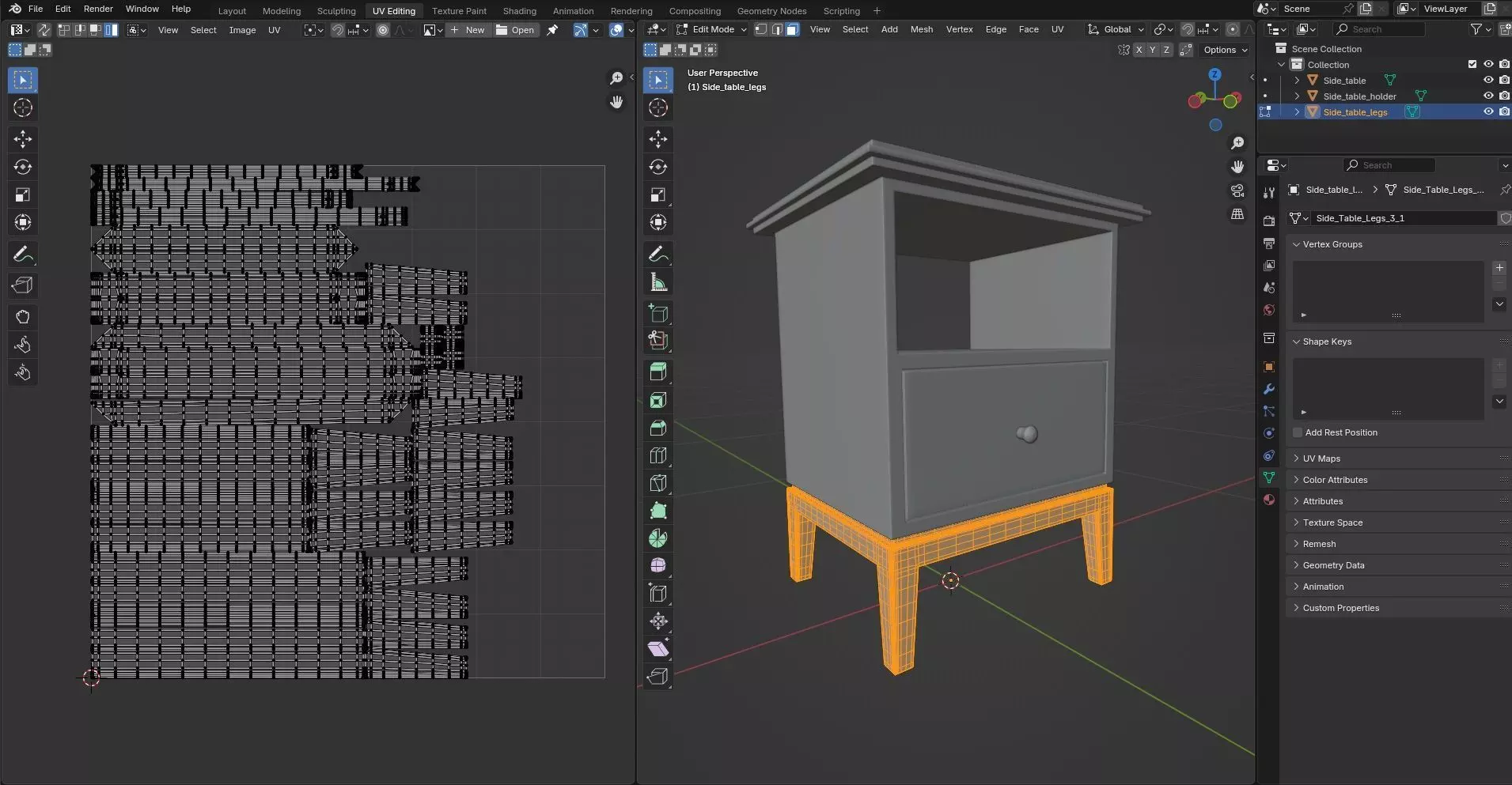 Side Table CG59 3D model_10