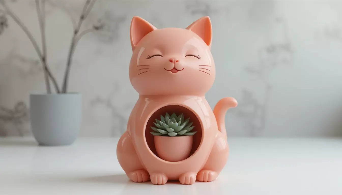 Adorable Pot 3D Model Original Decorative Planter Print-Ready 3D print model_0