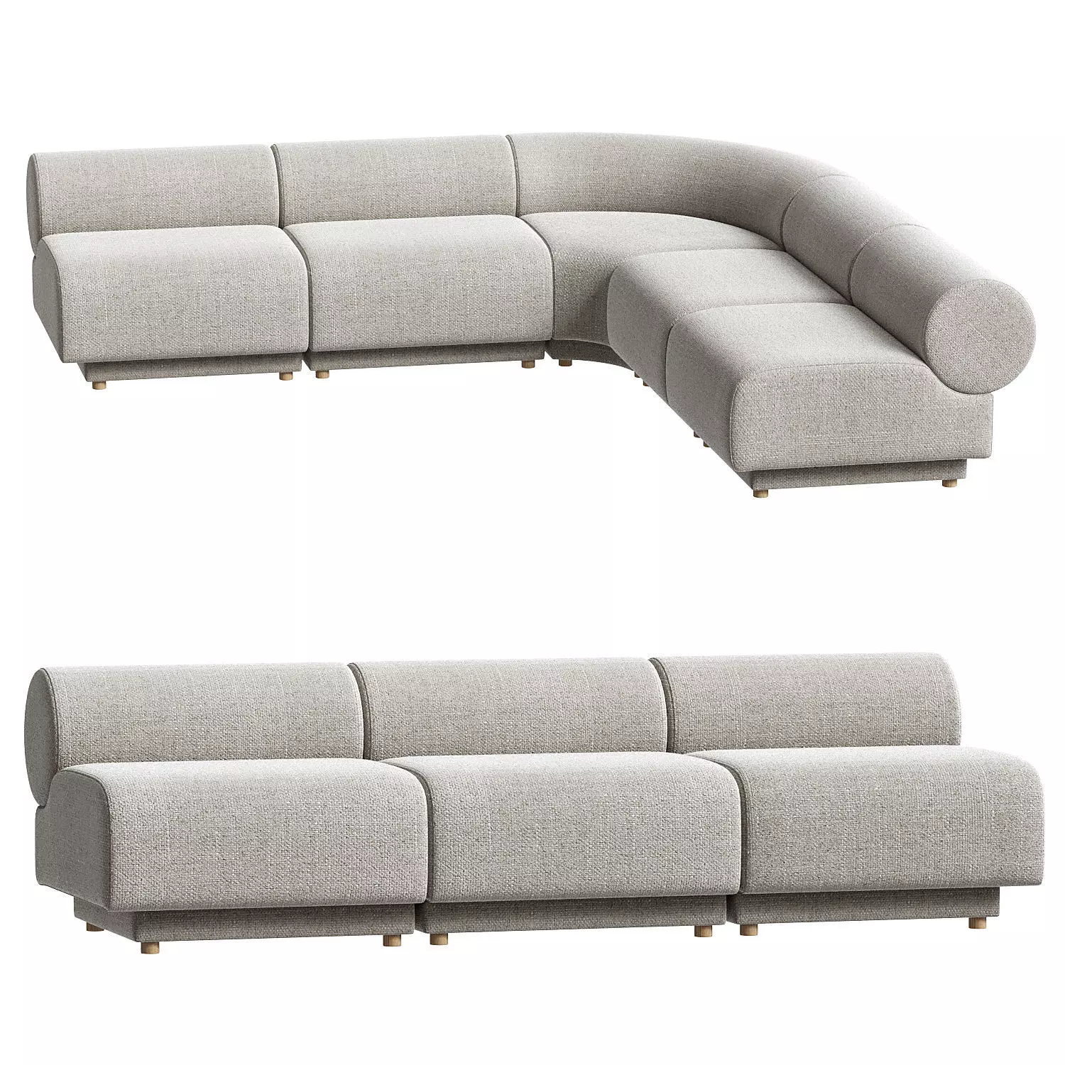 Roland Modular Sofa 3D model_0