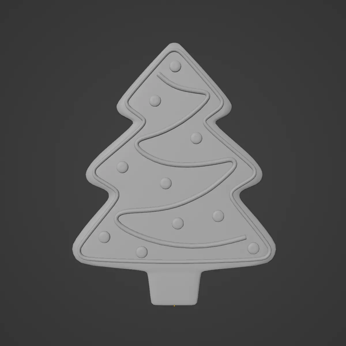 Gingerbread Cookie Tree 03 3D model_9