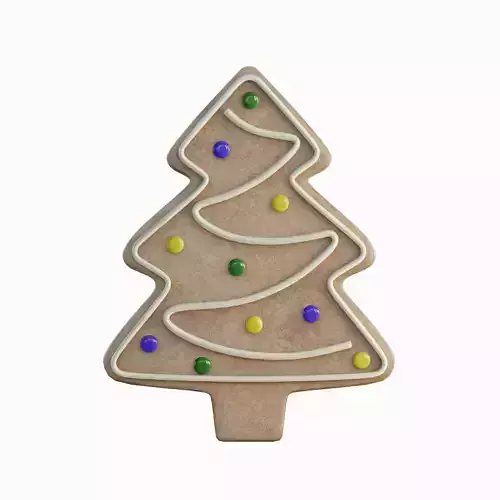 Gingerbread Cookie Tree 03 3D model