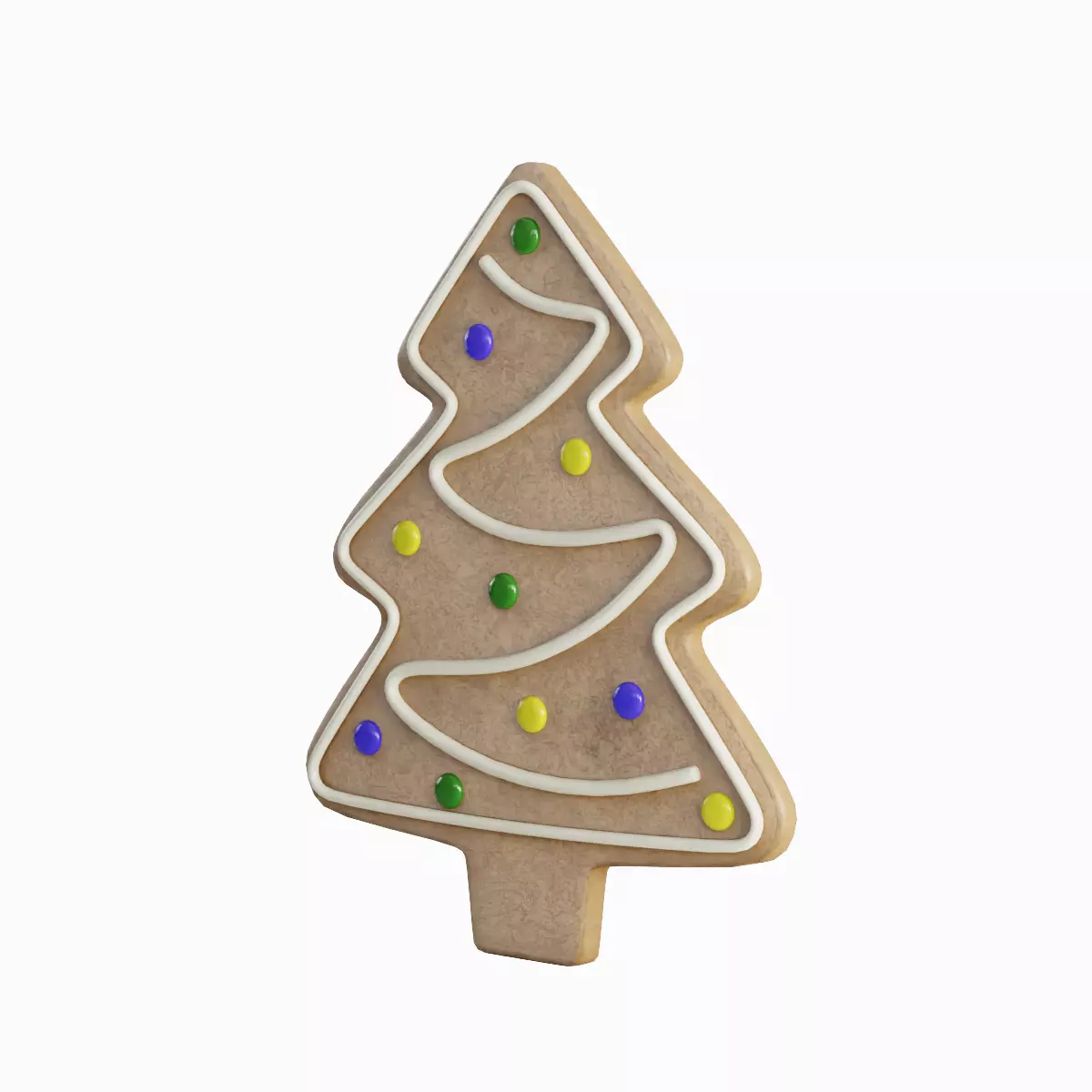 Gingerbread Cookie Tree 03 3D model_1