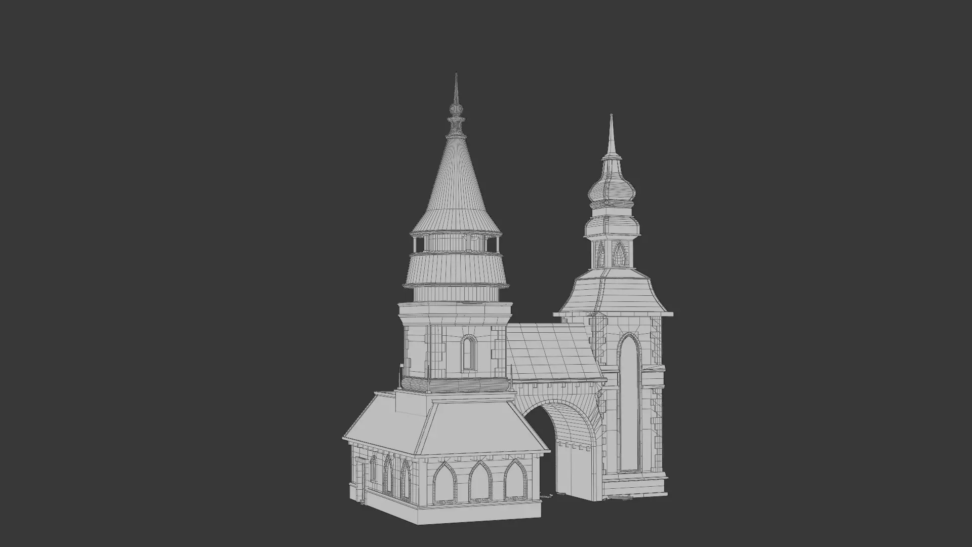 Dark Fantasy House SM F 3D model_1