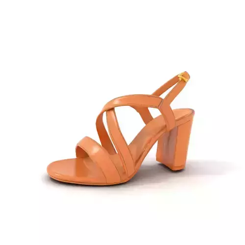Elegant Beige Sandal model pack Low-poly 3D model