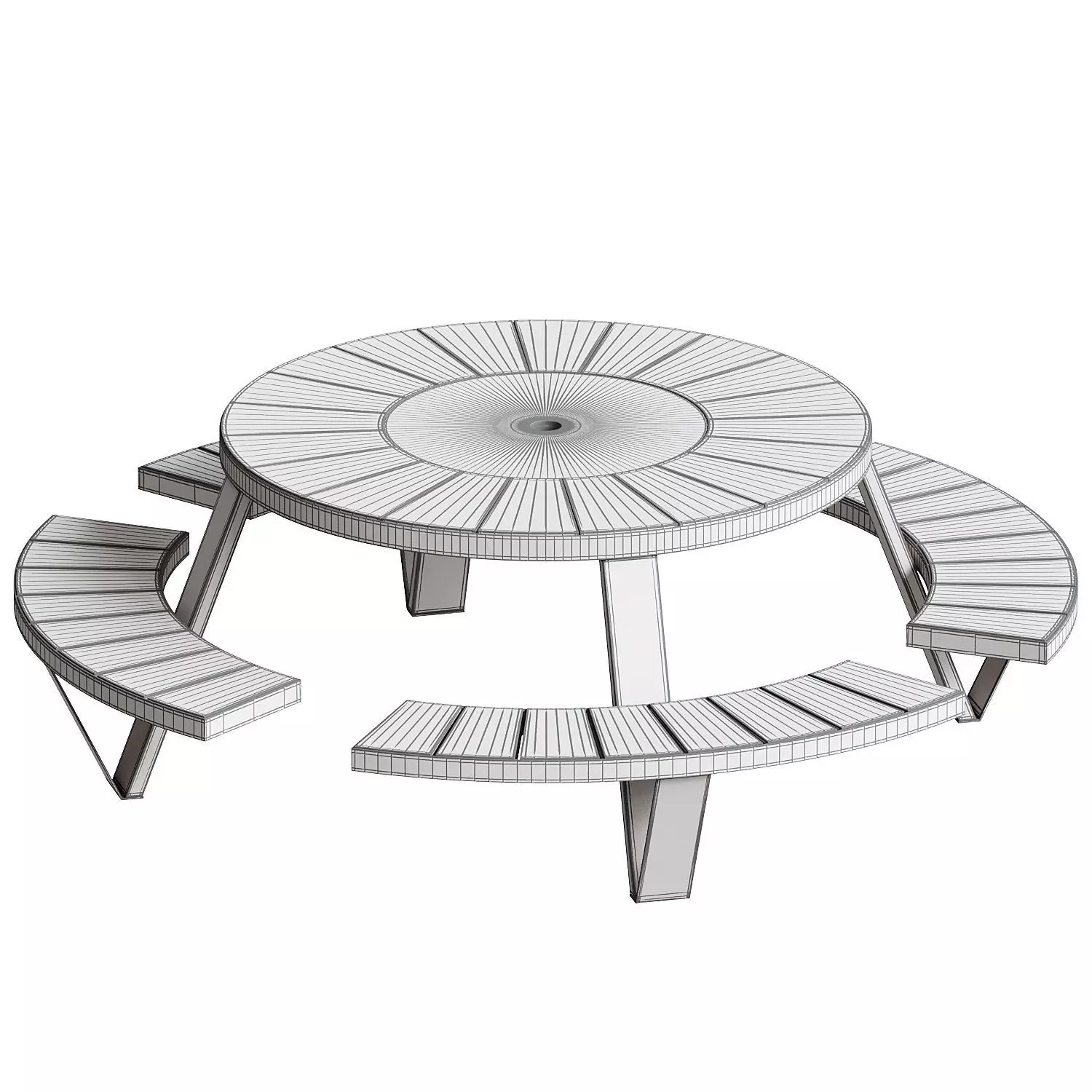 Pantagruel Picnic Table 3D model_5