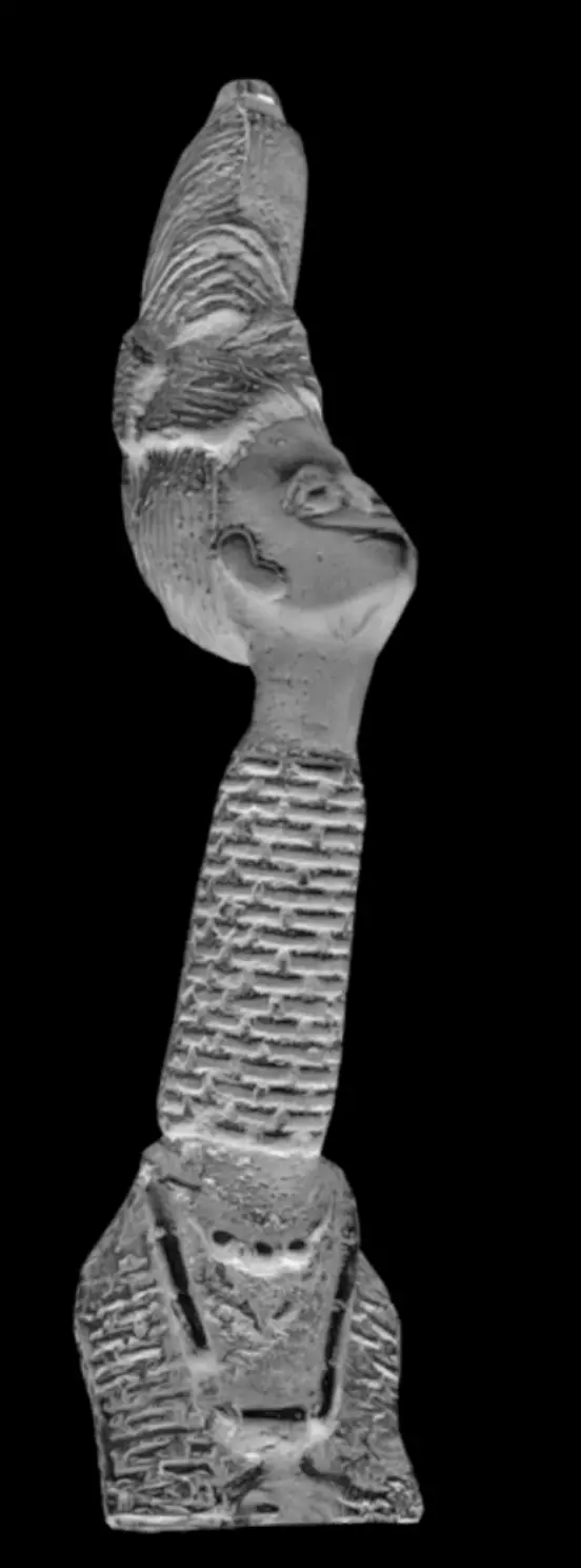 Female Figure with Coral-bead Low-poly 3D model_7