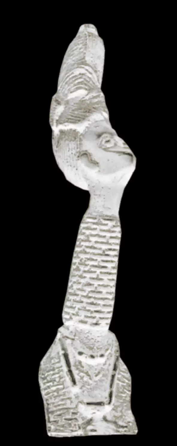 Female Figure with Coral-bead Low-poly 3D model_6