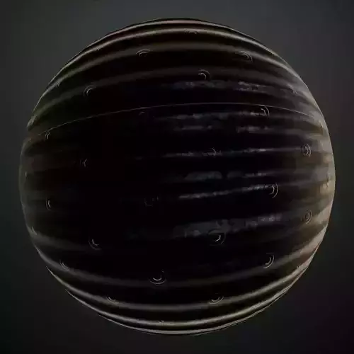 Dark Corrugated Metal Panel with Bolts PBR SEAMLESS