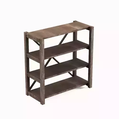 Wide Pottery Shelf 03