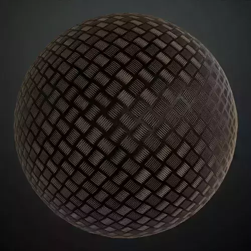 Dark Industrial Diamond Tread Plate PBR SEAMLESS