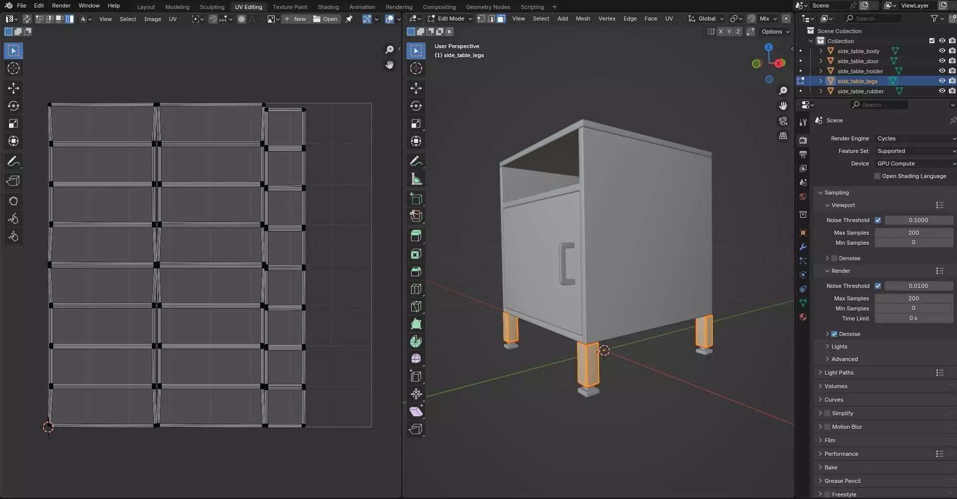 Side Table CG65 3D model_10
