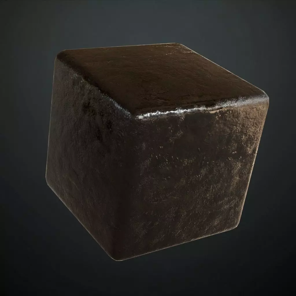 Dark Wet Sludge Earth Ground PBR SEAMLESS Texture_4