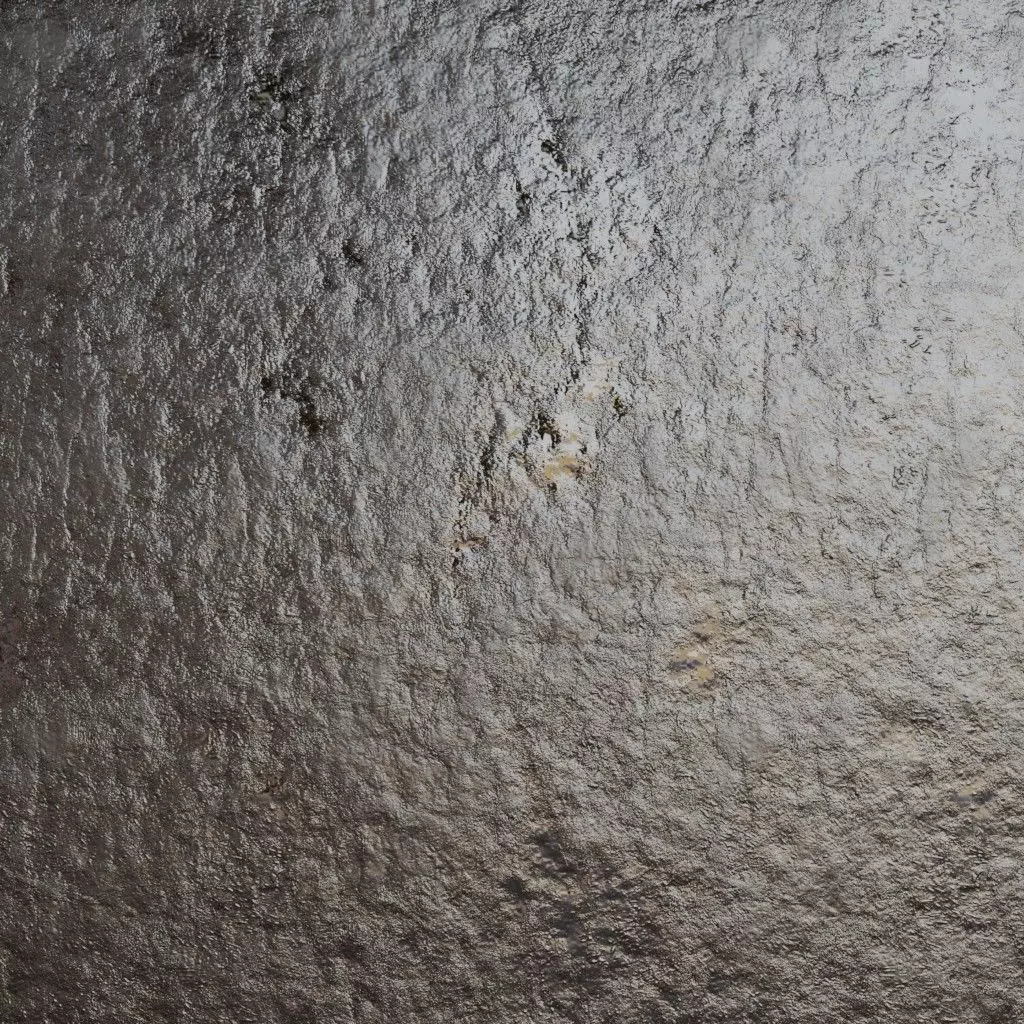 Dark Wet Sludge Earth Ground PBR SEAMLESS Texture_2