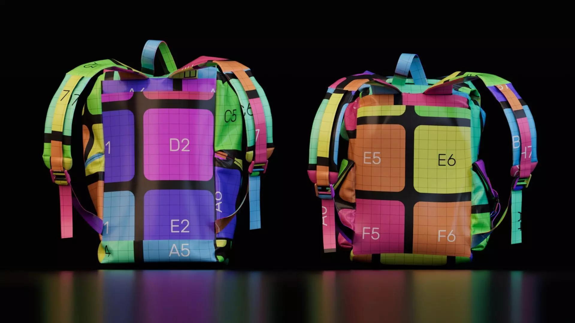 Canvas Backpack 3D model_16