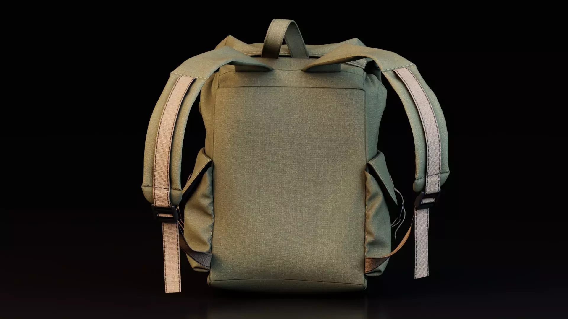 Canvas Backpack 3D model_9