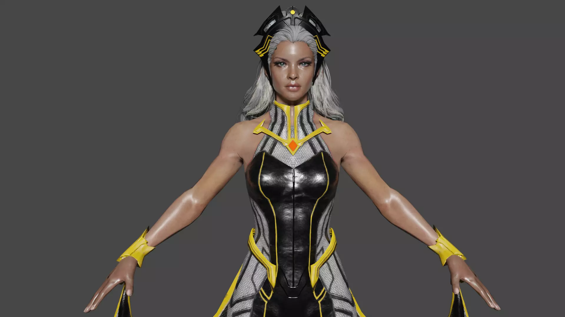 Storm Low-poly 3D model_1