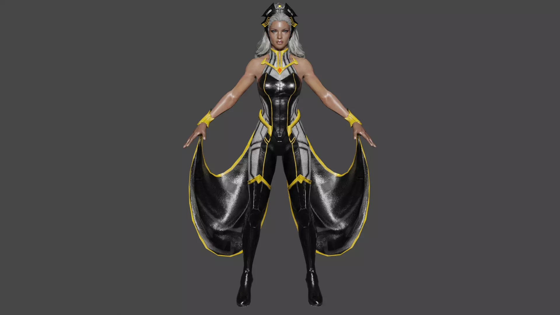 Storm Low-poly 3D model_0