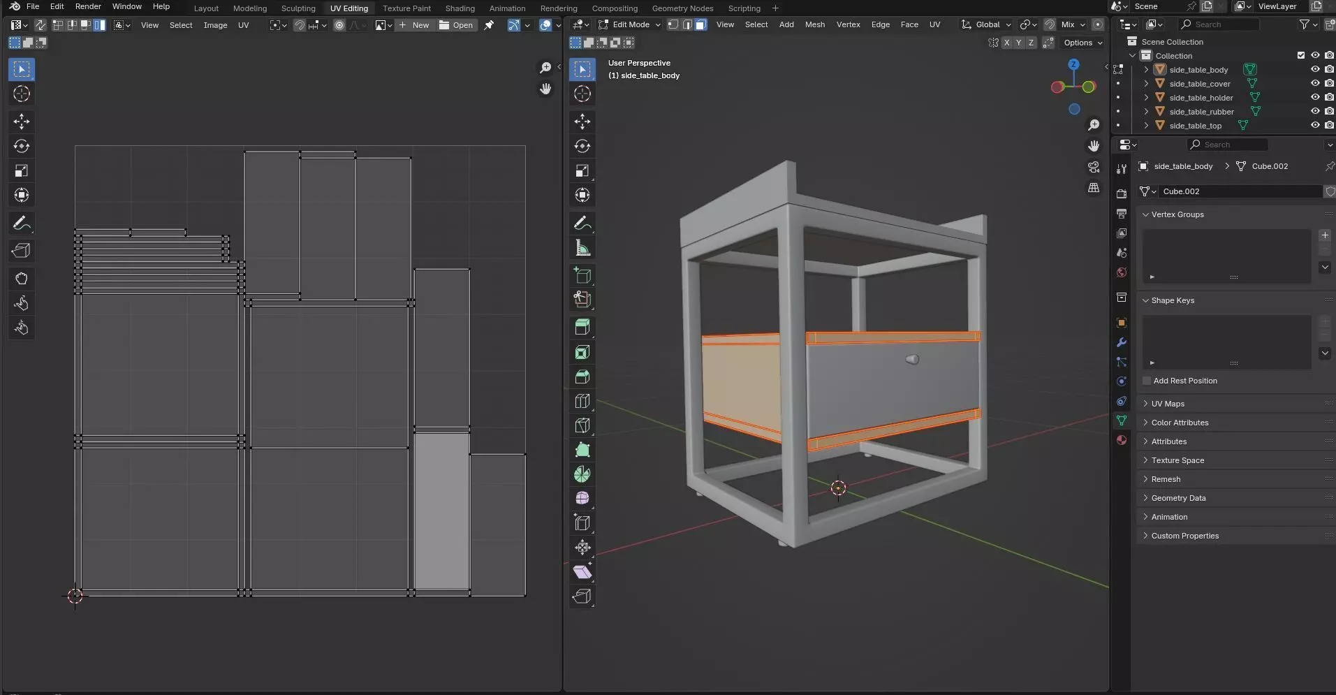 Side Table CG66 3D model_9