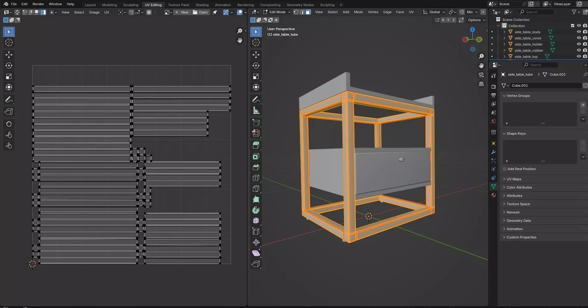 Side Table CG66 3D model_10
