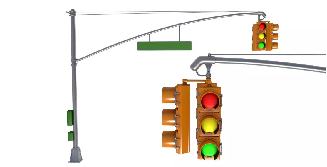 Traffic Lights 3D model_0