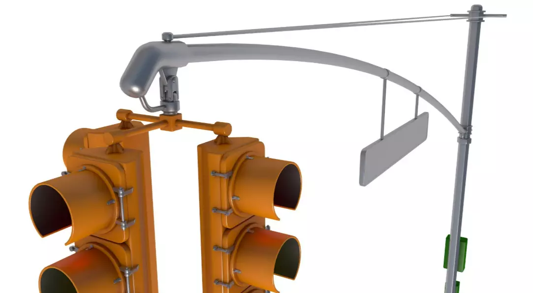 Traffic Lights 3D model_3