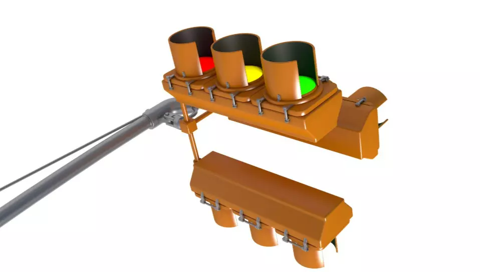 Traffic Lights 3D model_1