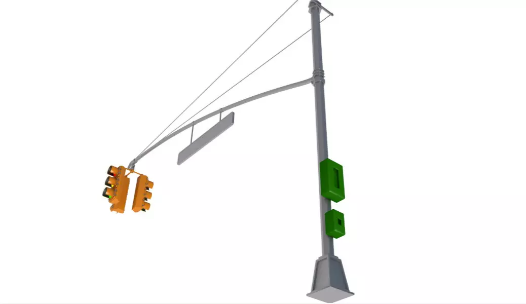 Traffic Lights 3D model_4