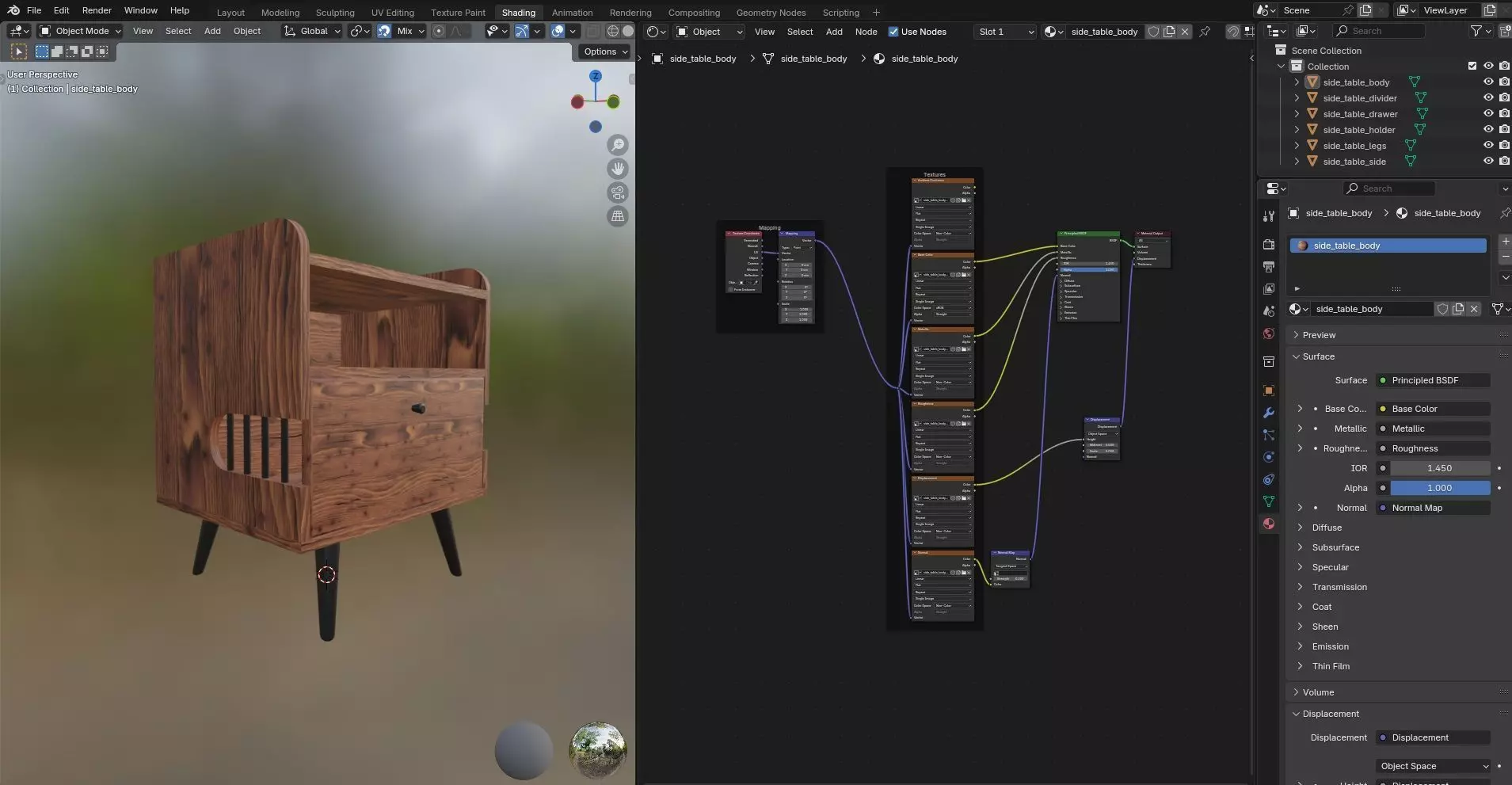 Side Table CG67 3D model_12