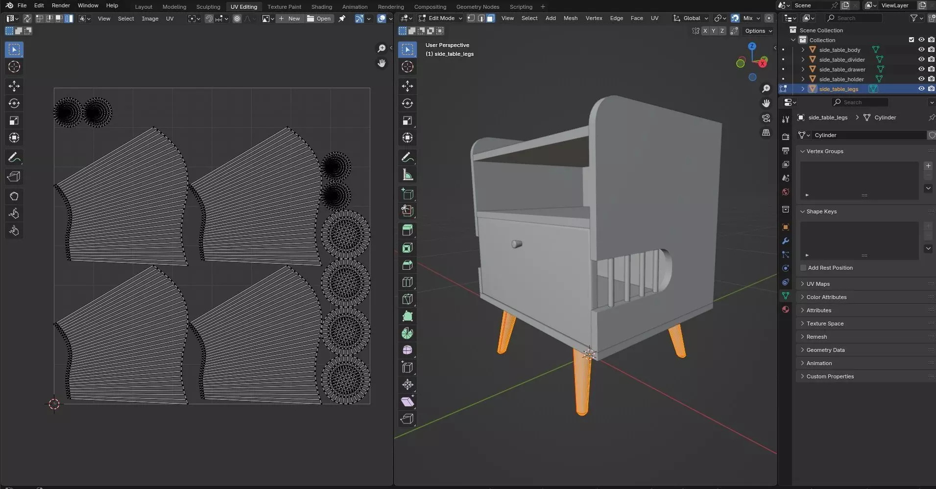 Side Table CG67 3D model_10