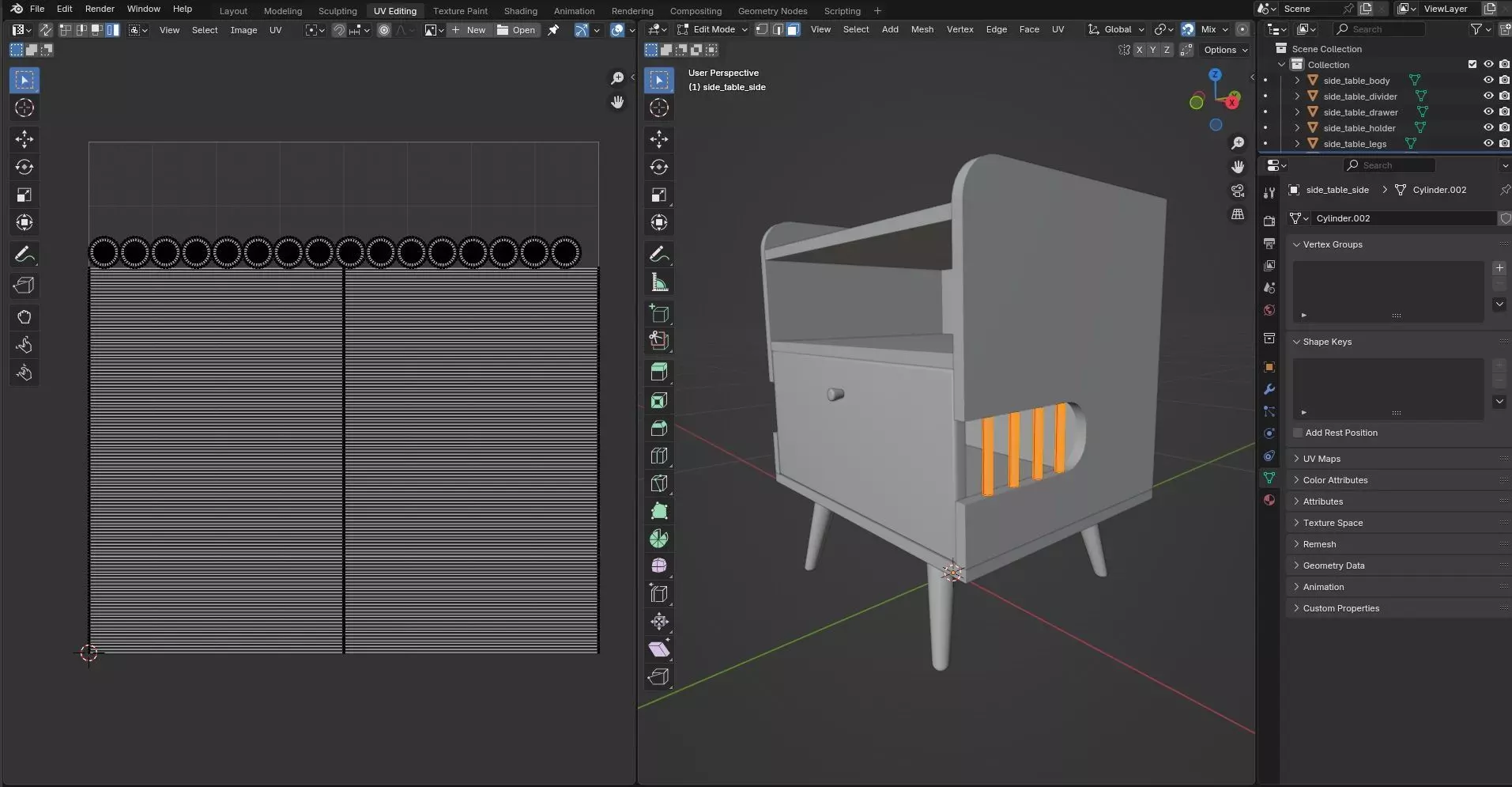 Side Table CG67 3D model_11